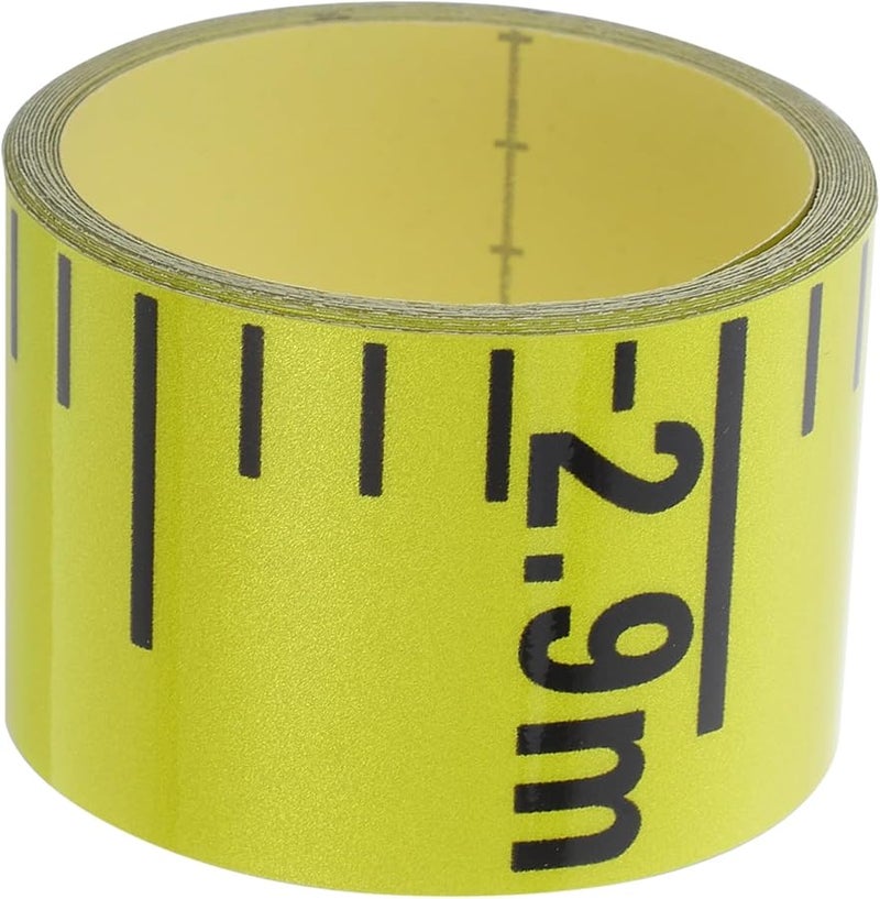 Cabilock 3 Meter Self Adhesive Water Level Scale Sticker Tape for Pools Yellow - Image 1